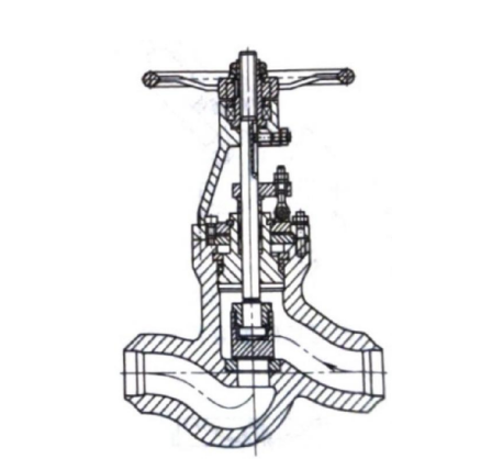 J61Y-P54100V welded connection self-sealing high temperature and high pressure stop valve