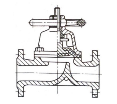 Globe diaphragm valve