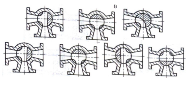 X44 three-way plug valve