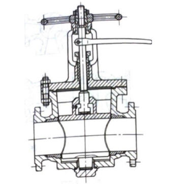 X43 type lifting plug valve