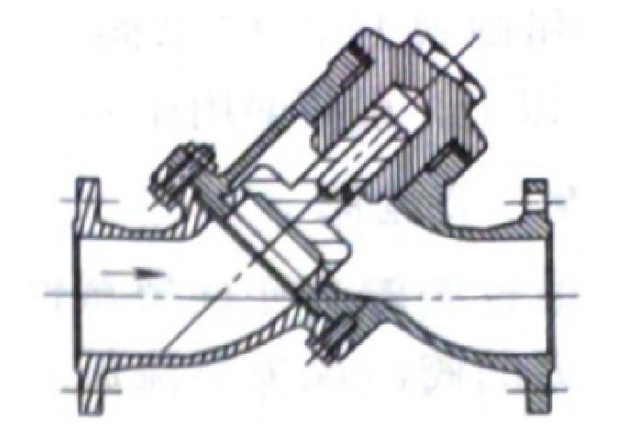 Y-type DC check valve