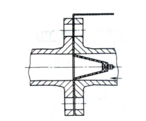 Tapered diaphragm check valve